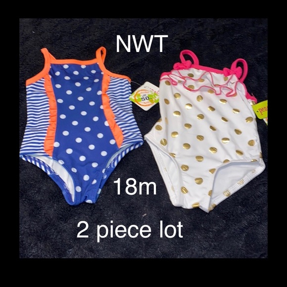 18m girls bathing suit lot of 2. New with tags 2 different patterns! - Picture 3 of 8